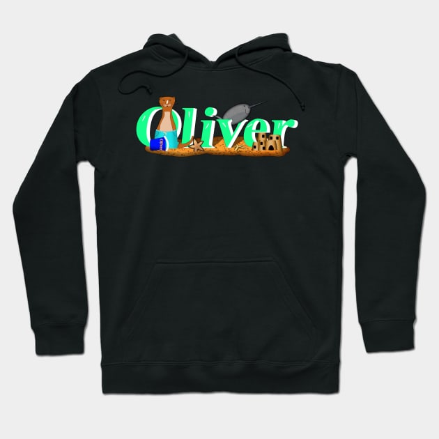 Oliver The Otter's at the Beach Hoodie by ButterflyInTheAttic